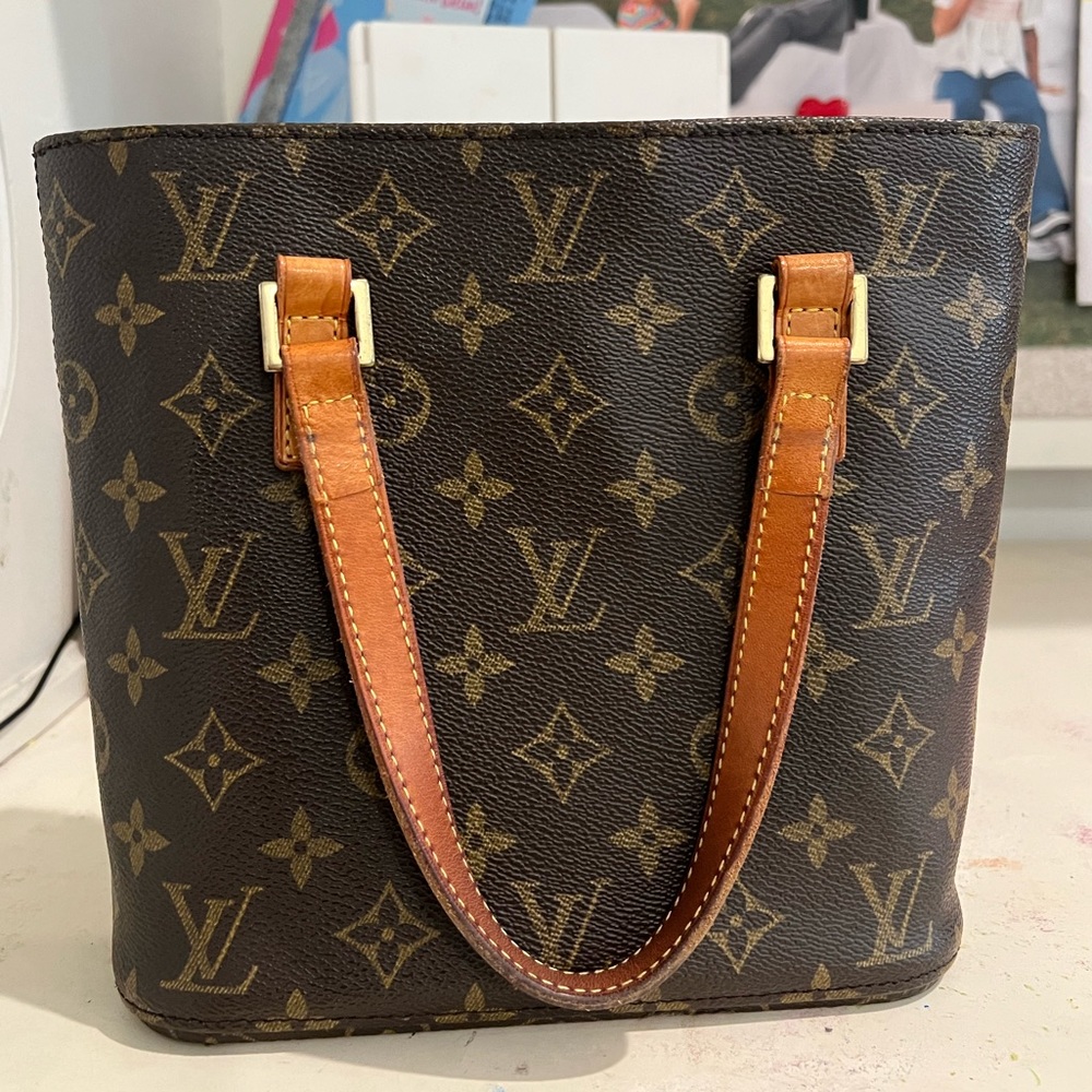 Authentic Louis Vuitton Vavin Tote PM brown leather